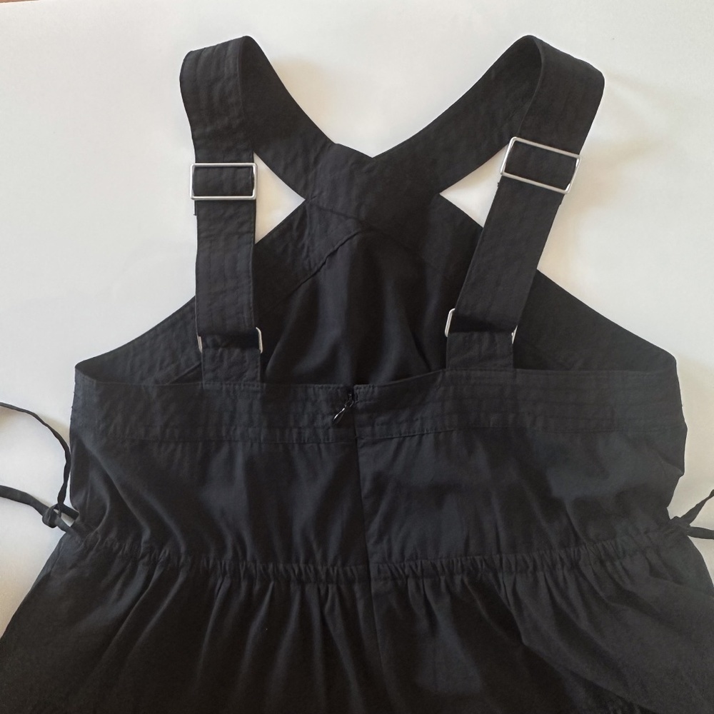 Madewell Poplin Tiered Midi Dress - Size 4 - Picture 6 of 12